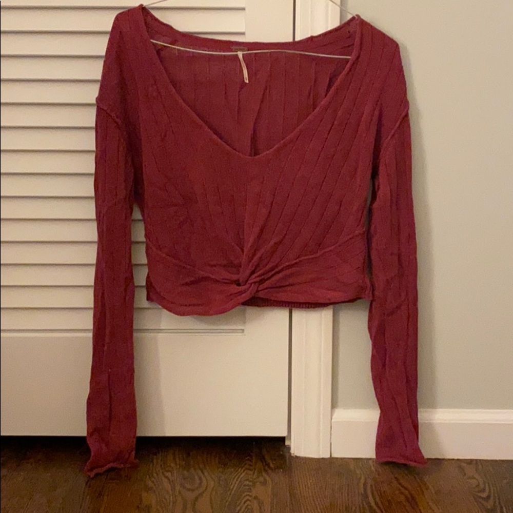 Free People Twist Front Sweater